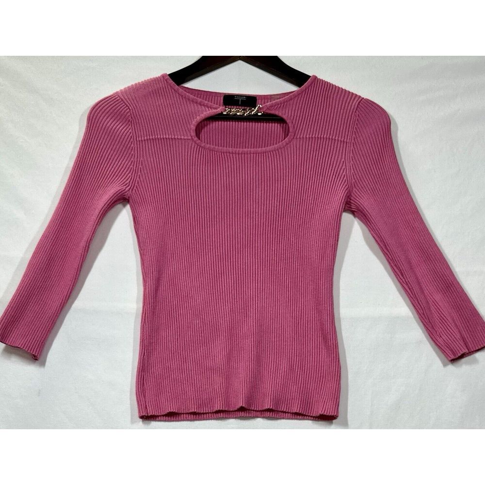 Tahari Pink Designer Sweater Sz‎ M